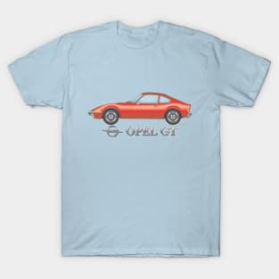 Opel GT, Red, other colors available on request. T-Shirt